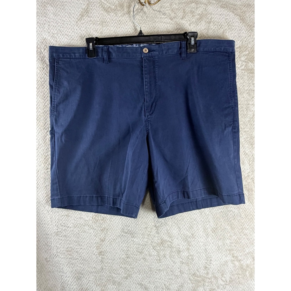 Tommy Bahama Boracay Navy Blue Chino Shorts Mens 46 Regular Cotton Blend Stretch